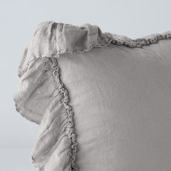 Linen Whisper Sham from Bella Notte Linens in the color Fog.