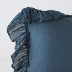 Linen Whisper Sham from Bella Notte Linens in the color Midnight.