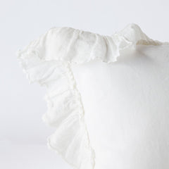Linen Whisper Sham from Bella Notte Linens in the color Winter White.