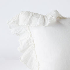 Linen Whisper Standard Sham in Winter White from Bella Notte Linens