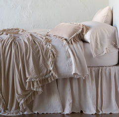Loulah Large Throw Blanket in Pearl from Bella Notte Linens