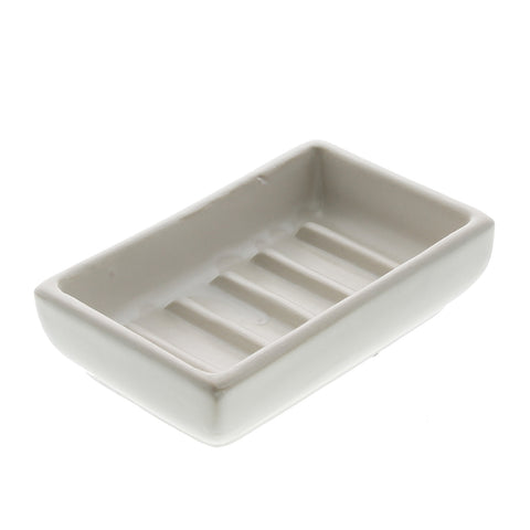 Luna Ceramic Soap Dish - Matte White
