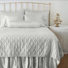 Luna Queen Coverlet in Sterling from Bella Notte Linens