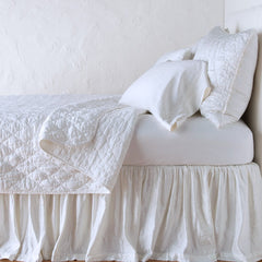 Luna Deluxe Sham in White from Bella Notte Linens