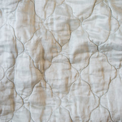 Luna King Coverlet fabric in Sterling from Bella Notte Linens