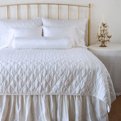 Luna King Coverlet in White from Bella Notte Linens