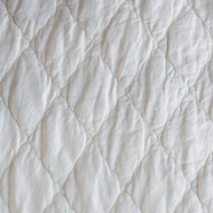 Luna Renewal Queen Coverlet Fabric in White from Bella Notte Linens