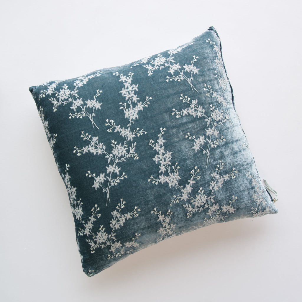 Lynette 24 x 24 Throw Pillow in Mineral from Bella Notte Linens