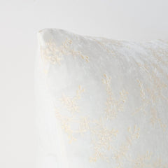 Lynette Accent Pillow in Winter White from Bella Notte Linens
