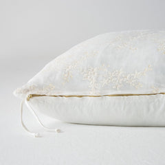 Lynette Euro Sham in Winter White from Bella Notte Linens