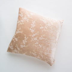 Lynette 24 x 24 Throw Pillow in Pearl from Winter White from Belle Notte Linens