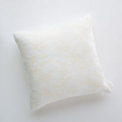 Lynette 24x24 Square Throw Pillow in Winter White from Bella Notte