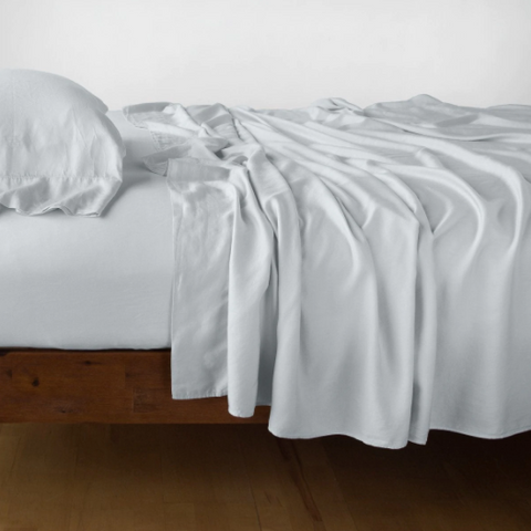 Madera Luxe Fitted Sheet - Cloud - Queen