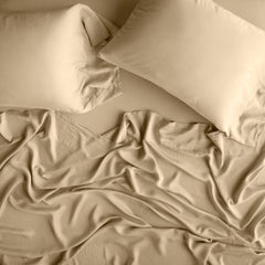 Madera Luxe Flat Sheet in Honeycomb from Bella Notte Linens