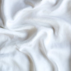 Madera Luxe Full Fitted Sheet in White from Bella Notte Linens