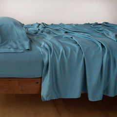 Madera Luxe Standard Pillowcase in Cenote from Bella Notte Linens