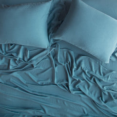 Madera Luxe Standard Pillowcase in Cenote from Bella Notte Linens