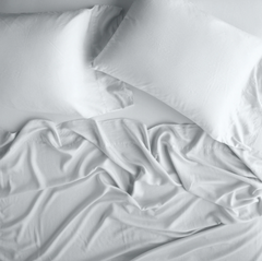 Madera Luxe Standard Pillowcase in Cloud from Bella Notte Linens