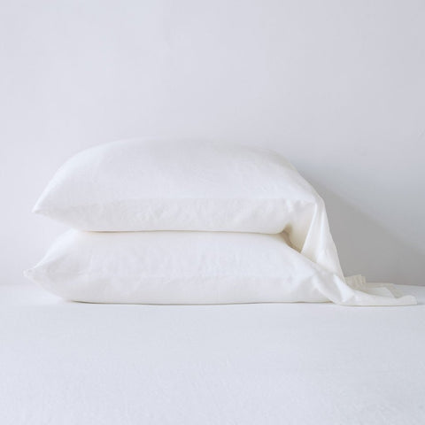 Madera Luxe Pillowcase - Winter White - King