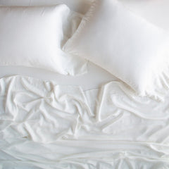 Madera Luxe Standard Pillowcase in Winter White from Bella Notte Linens
