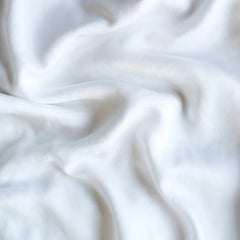 Madera Luxe Twin Fitted Sheet in White from Bella Notte Linens