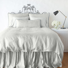 King Paloma Bed Skirt in Sterling from Bella Notte Linens