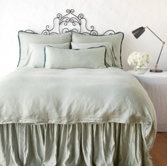 Deluxe Paloma Sham in Eucalyptus from Bella Notte Linens