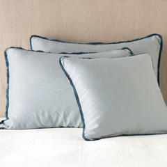 Deluxe Paloma Sham in Mineral from Bella Notte Linens
