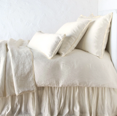 Paloma King Duvet Cover in Parchment from Bella Notte Linens