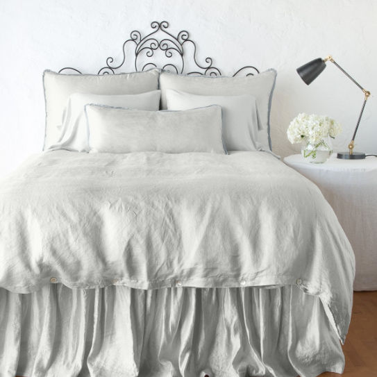 Paloma Queen Duvet Cover in Sterling from Bella Notte Linens