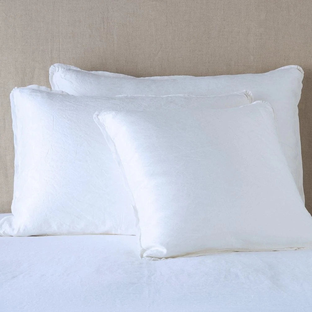 Paloma Euro Sham in White from Bella Notte Linens