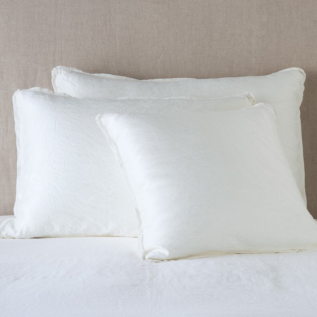 Paloma Euro Sham in Winter White from Bella Notte Linens