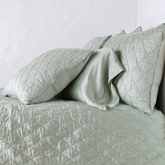 Paloma King Pillowcase in Eucalyptus from Bella Notte Linens