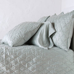 Paloma Standard Pillowcase in Mineral from Bella Notte Linens