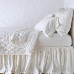 Paloma Standard Pillowcase in Winter White from Bella Notte Linens