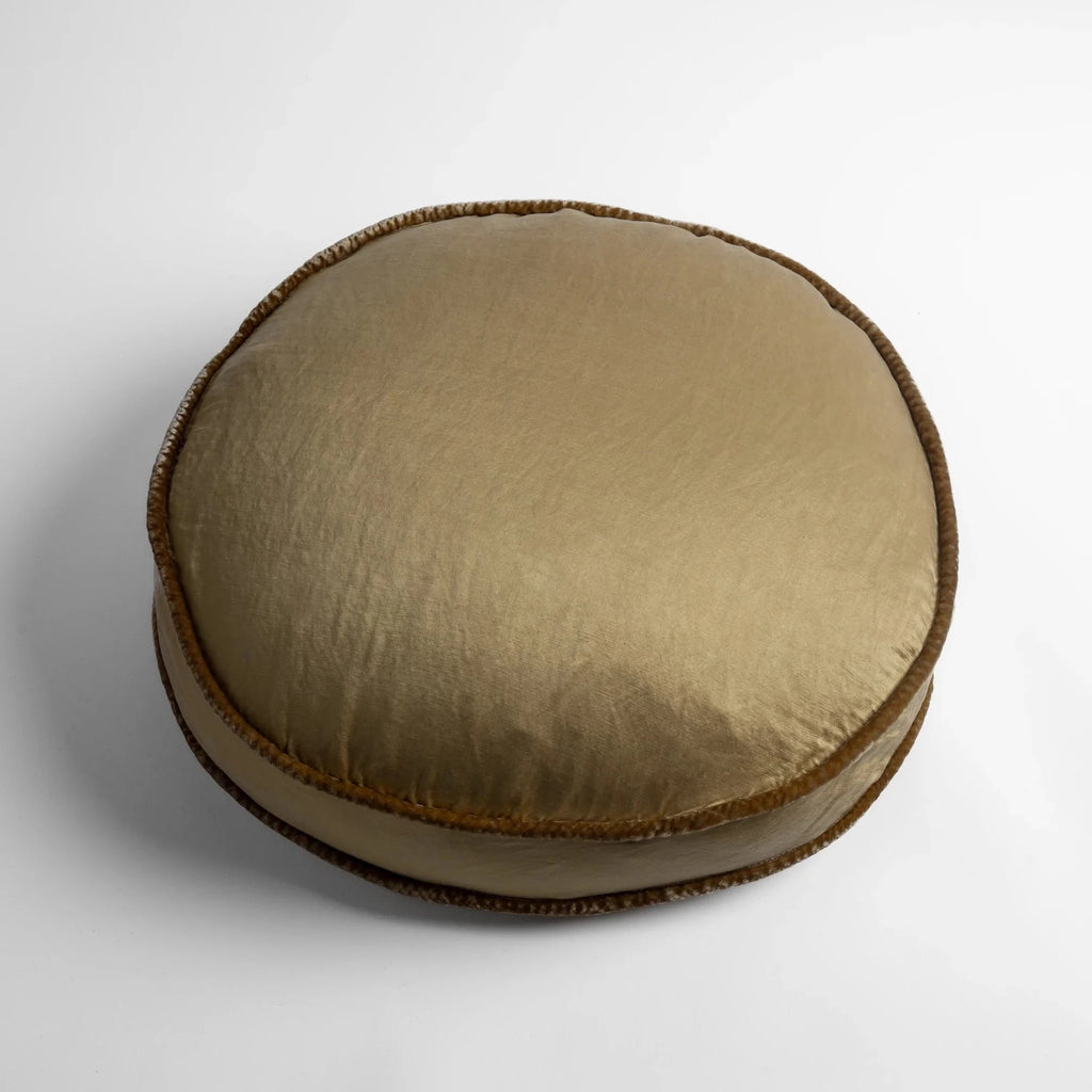 Paloma Round Throw Pillow in Honeycomb from Bella Notte Linens