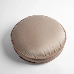 Paloma Round Throw Pillow in Pearl from Bella Notte Linens