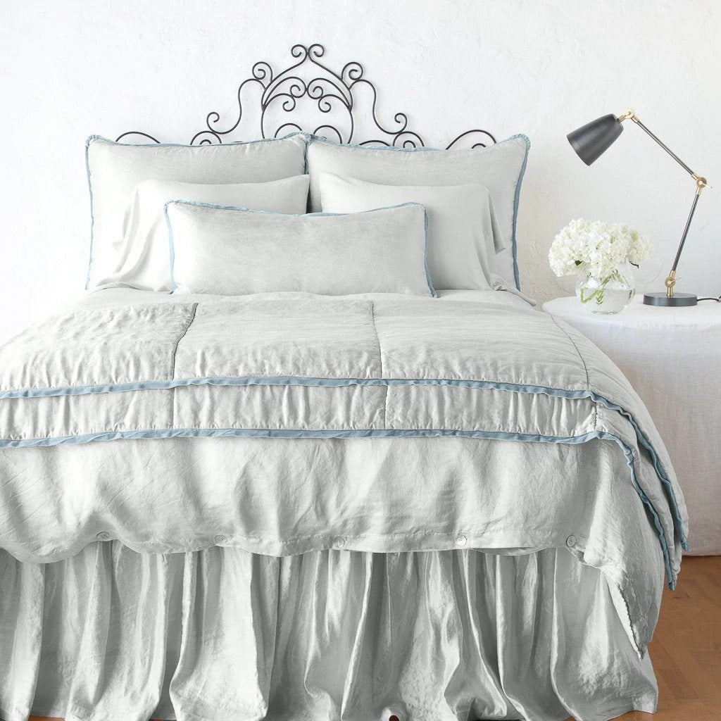 Paloma Bed End Blanket in Cloud from Bella Notte Linens