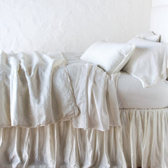 Paloma Bed End Blanket in Winter White from Bella Notte Linens