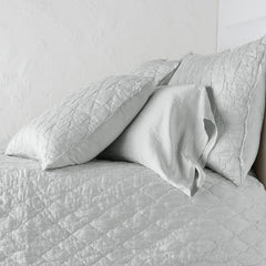 Paloma Pillowcase from Bella Notte Linens in the color Cloud.