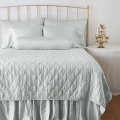 Paloma Pillowcase from Bella Notte Linens in the color Cloud.