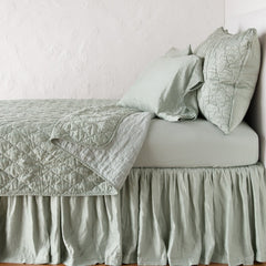 Paloma Pillowcase from Bella Notte Linens in the color Eucalyptus.