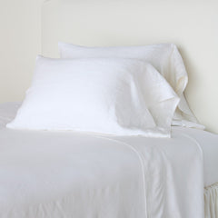 Paloma Pillowcase from Bella Notte Linens in the color White.