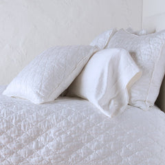 Paloma Pillowcase from Bella Notte Linens in the color White.