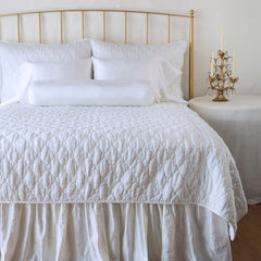 Paloma Pillowcase from Bella Notte Linens in the color White.