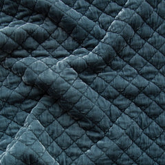 Silk Velvet Quilted Fabric in Mineral from Bella Notte Linens