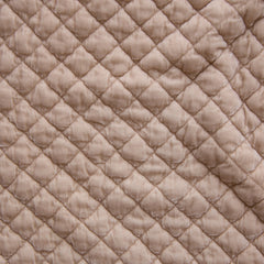 Silk Velvet Quilted Coverlet Fabric in Pearl from Bella Notte Linens