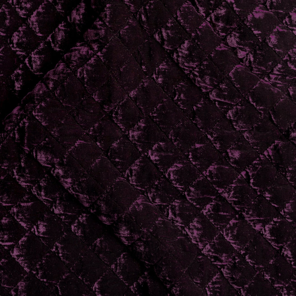 Silk Velvet Quilted Deluxe Sham in Fig from Bella Notte Linens