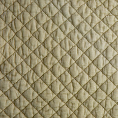 Silk Velvet Quilted Deluxe Sham in Parchment from Bella Notte Linens