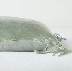 Taline Accent Pillow in Eucalyptus from Bella Notte Linens